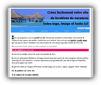 Exemple création site d e location de vacances